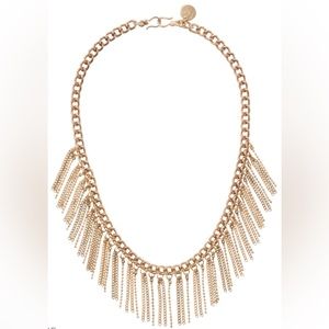 Mialisia “Fringe” gold tone Necklace.